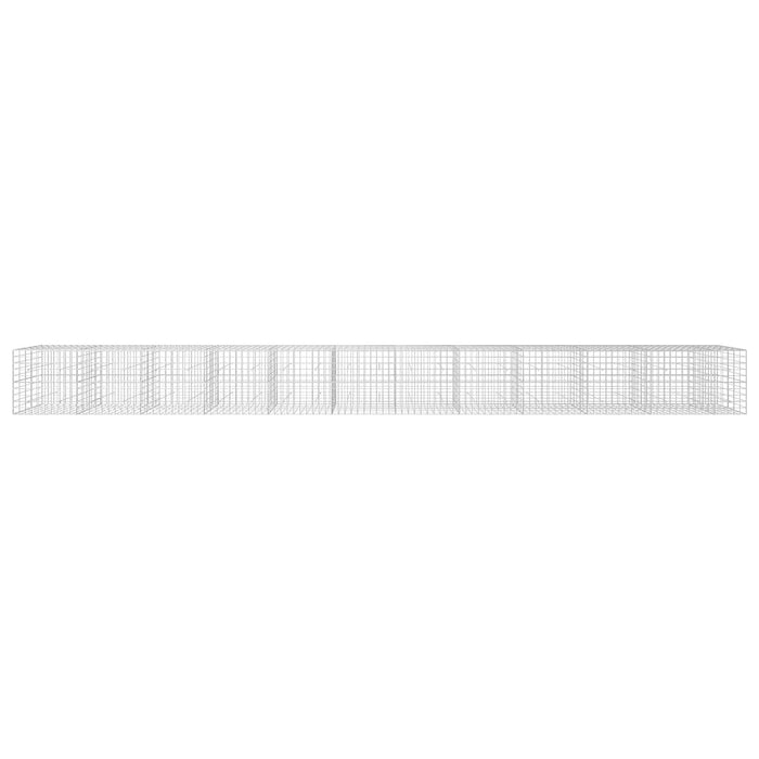 Gabion cu fir de 5 mm și plasă de 10x10 cm 1150x50x100 cm WALTI
