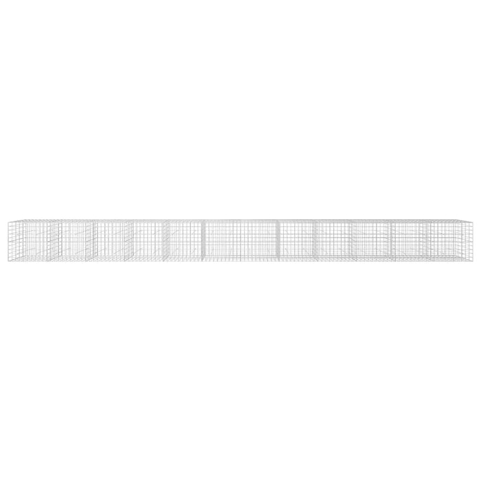 Gabion cu fir de 5 mm și plasă de 10x10 cm 1200x50x100 cm WALTI