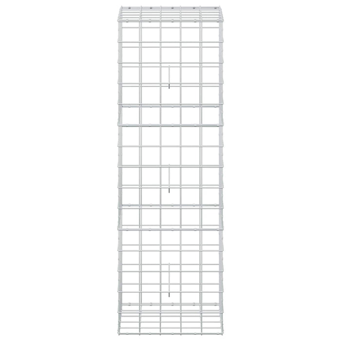 Gabion cu fir de 5 mm și plasă de 10x10 cm 50x50x150 cm WALTI