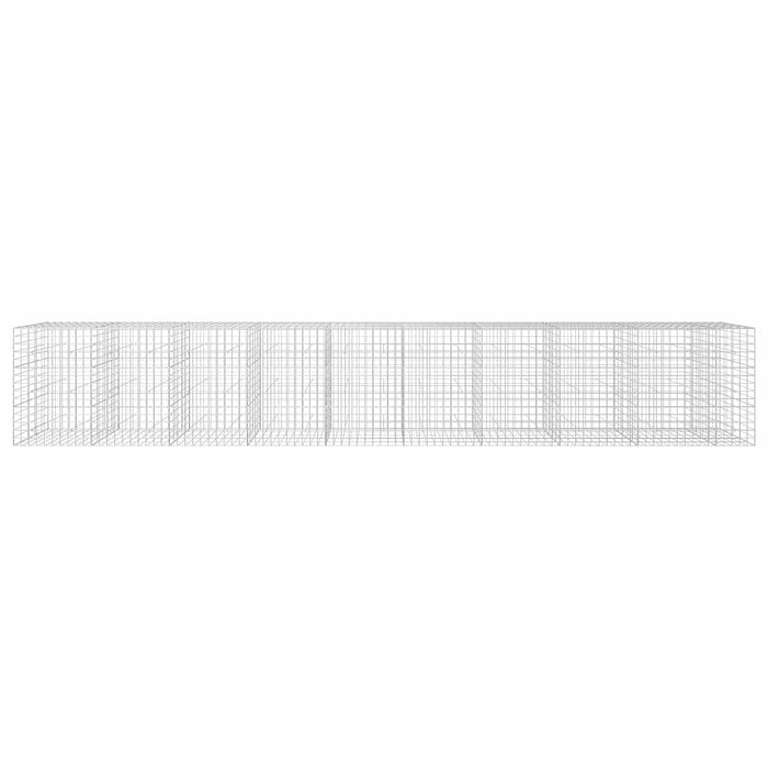 Gabion cu fir de 5 mm și plasă de 10x10 cm 950x50x150 cm WALTI