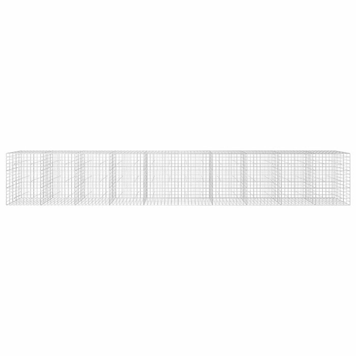 Gabion cu fir de 5 mm și plasă de 10x10 cm 1000x50x150 cm WALTI