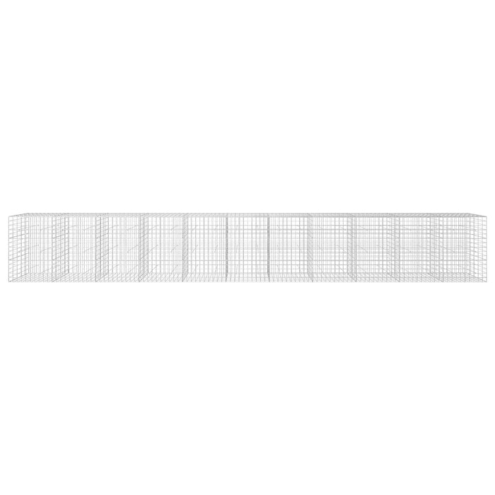 Gabion cu fir de 5 mm și plasă de 10x10 cm 1100x50x150 cm WALTI