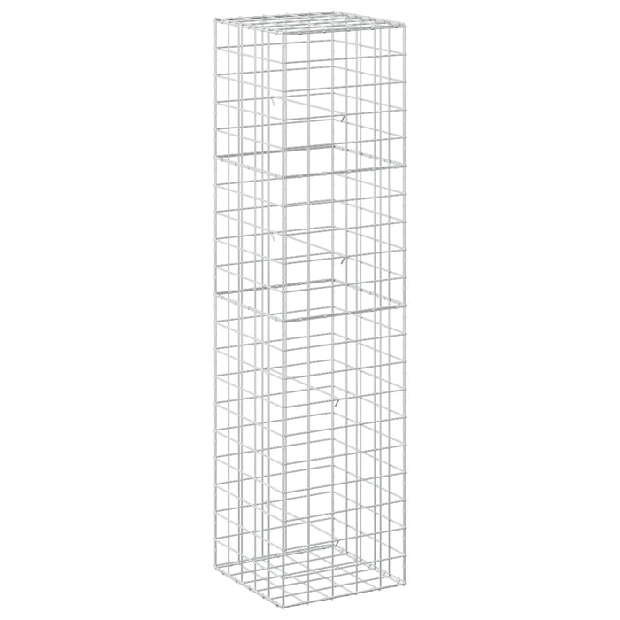 Gabion cu fir de 5 mm și plasă de 10x10 cm 50x50x200 cm WALTI