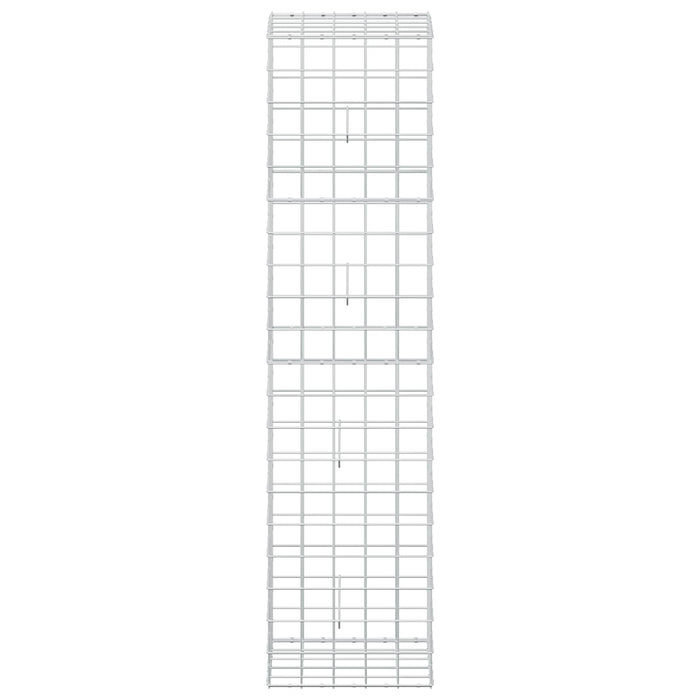 Gabion cu fir de 5 mm și plasă de 10x10 cm 50x50x200 cm WALTI