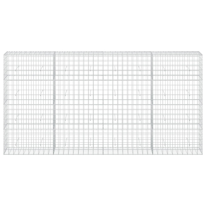 Gabion cu fir de 5 mm și plasă de 10x10 cm 400x50x200 cm WALTI
