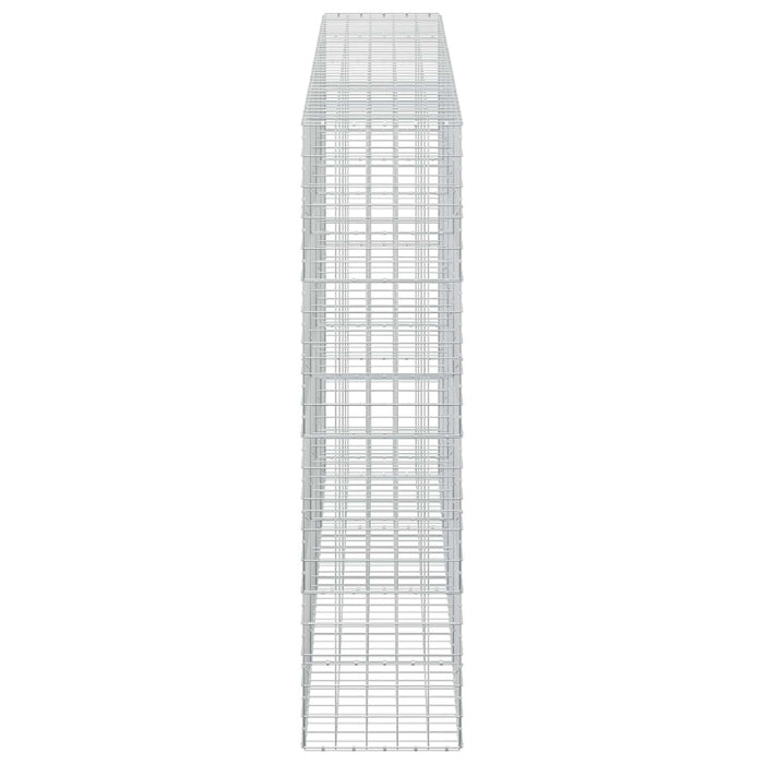 Gabion cu fir de 5 mm și plasă de 10x10 cm 400x50x200 cm WALTI