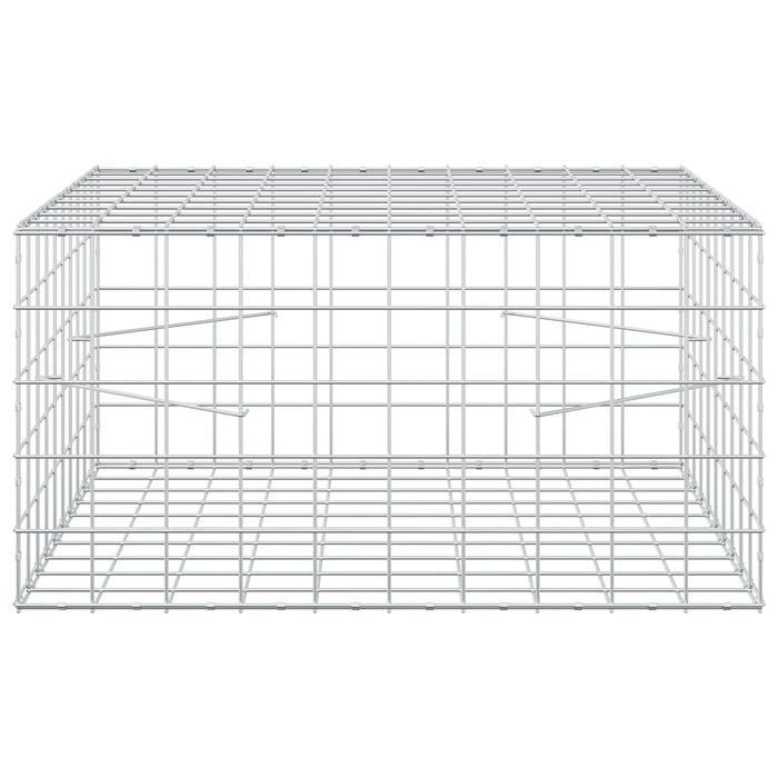 Gabion cu fir de 5 mm și plasă de 10x10 cm 100x100x50 cm WALTI