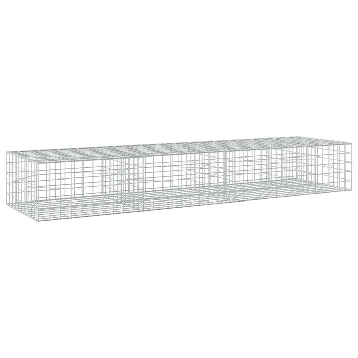 Gabion cu fir de 5 mm și plasă de 10x10 cm 350x100x50 cm WALTI