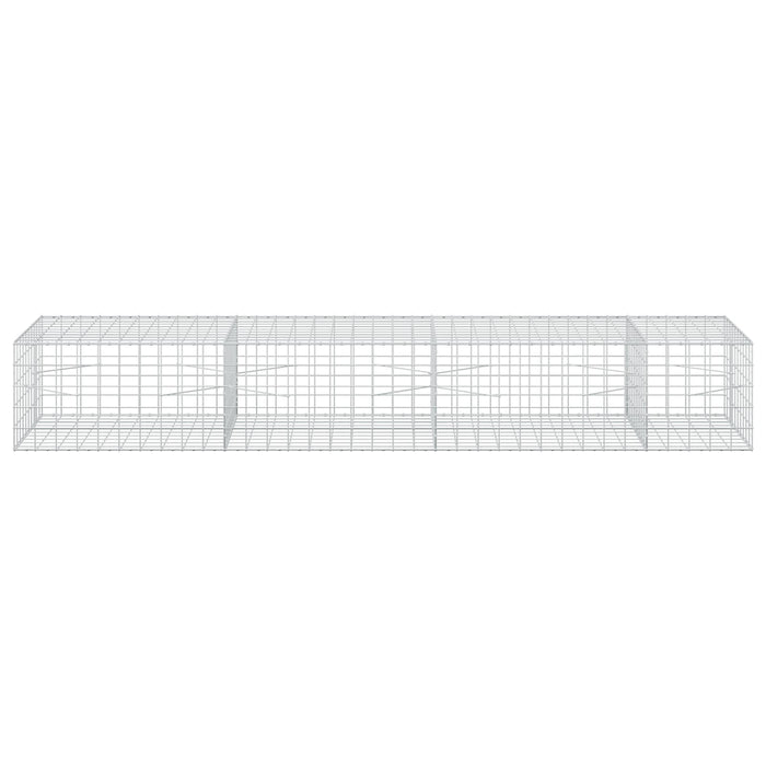Gabion cu fir de 5 mm și plasă de 10x10 cm 350x100x50 cm WALTI