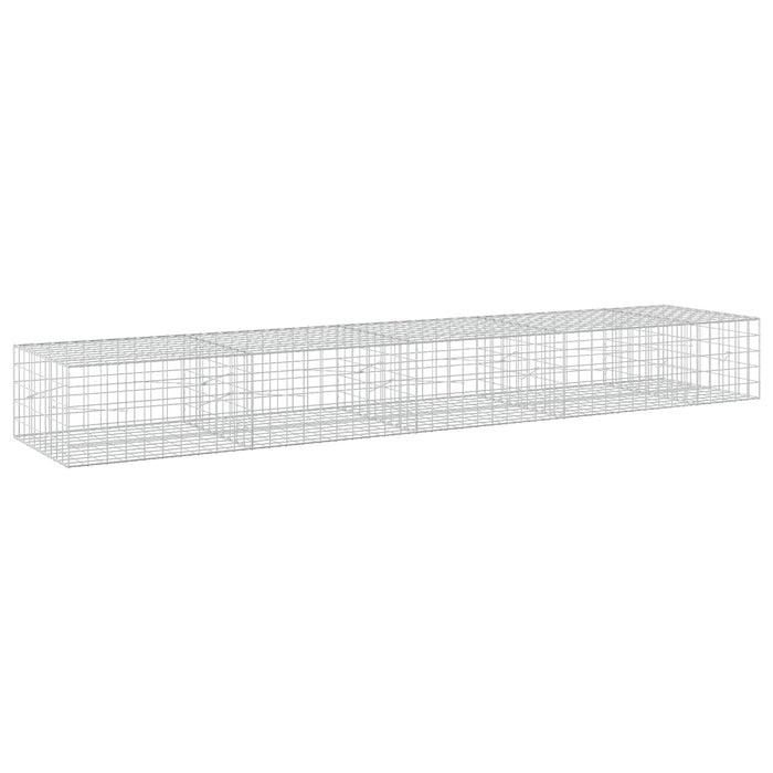 Gabion cu fir de 5 mm și plasă de 10x10 cm 450x100x50 cm WALTI