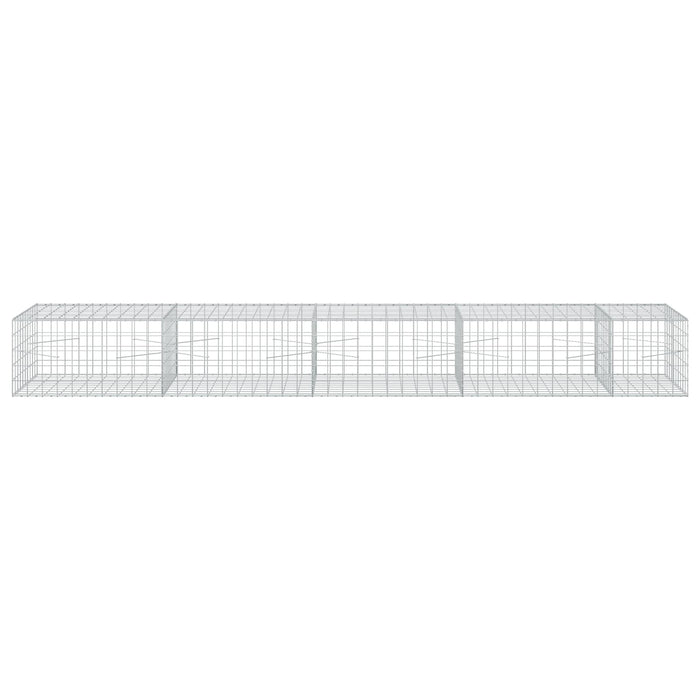 Gabion cu fir de 5 mm și plasă de 10x10 cm 450x100x50 cm WALTI