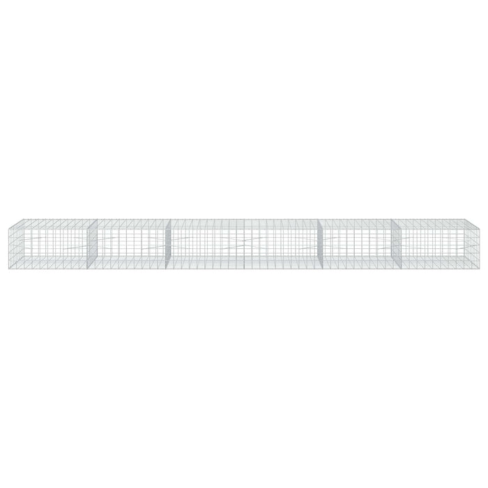 Gabion cu fir de 5 mm și plasă de 10x10 cm 600x100x50 cm WALTI