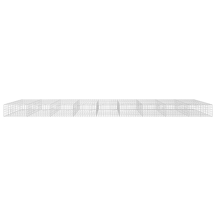 Gabion cu fir de 5 mm și plasă de 10x10 cm 900x100x50 cm WALTI