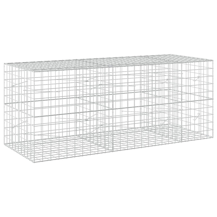 Gabion cu fir de 5 mm și plasă de 10x10 cm 250x100x100 cm WALTI
