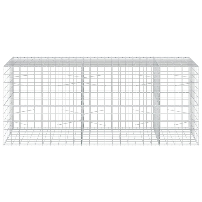 Gabion cu fir de 5 mm și plasă de 10x10 cm 250x100x100 cm WALTI