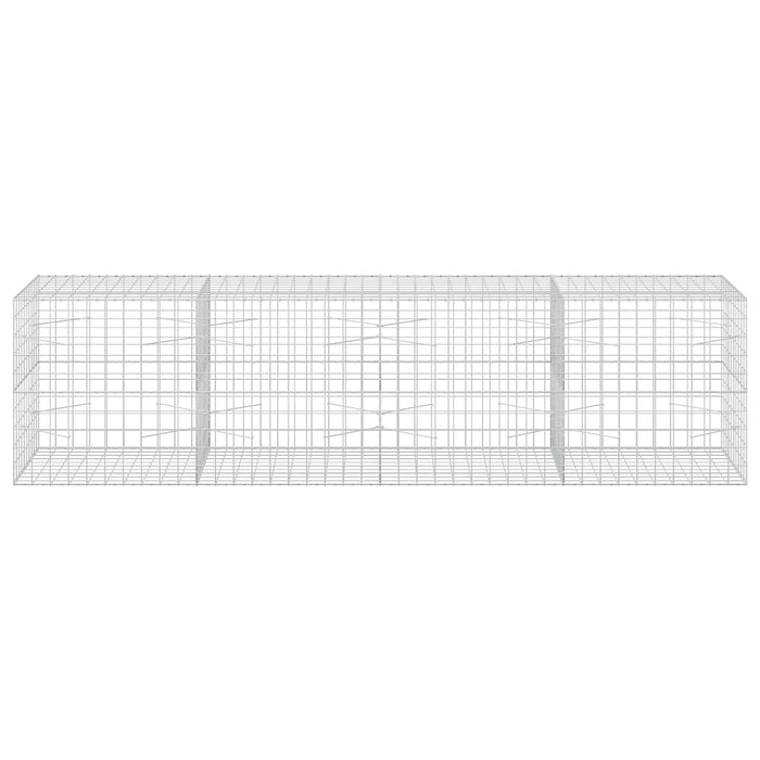 Gabion cu fir de 5 mm și plasă de 10x10 cm 400x100x100 cm WALTI