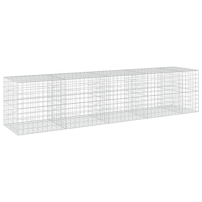 Gabion cu fir de 5 mm și plasă de 10x10 cm 450x100x100 cm WALTI