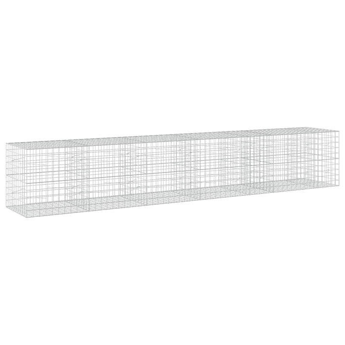 Gabion cu fir de 5 mm și plasă de 10x10 cm 550x100x100 cm WALTI