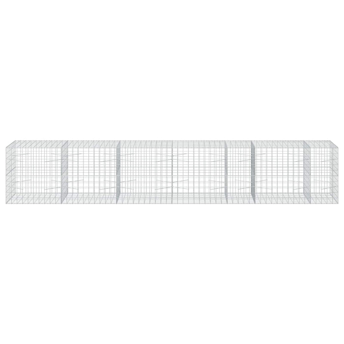 Gabion cu fir de 5 mm și plasă de 10x10 cm 550x100x100 cm WALTI
