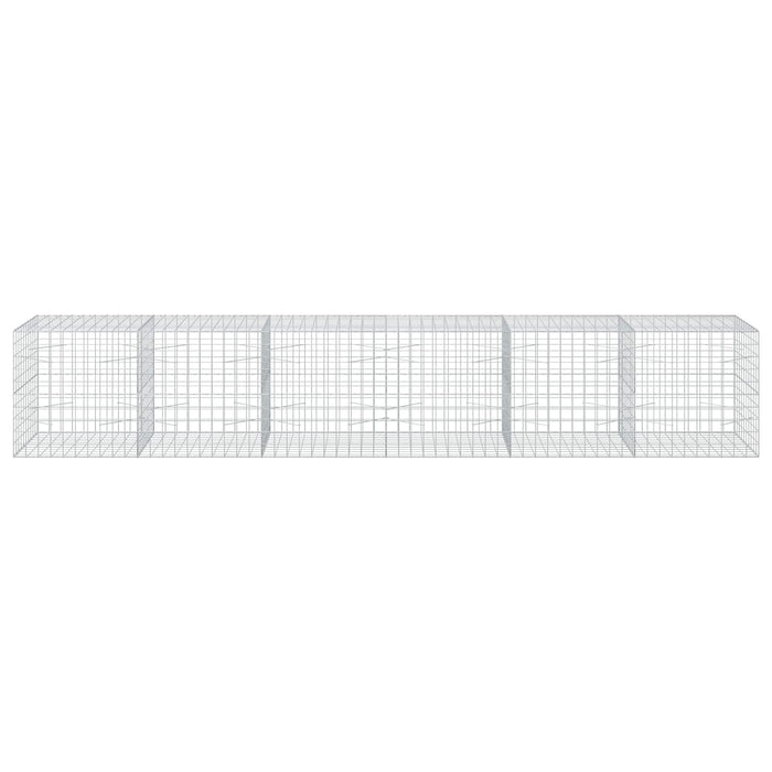 Gabion cu fir de 5 mm și plasă de 10x10 cm 600x100x100 cm WALTI