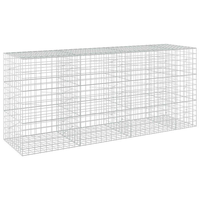 Gabion cu fir de 5 mm și plasă de 10x10 cm 350x100x150 cm WALTI