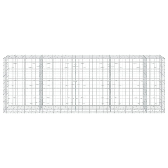 Gabion cu fir de 5 mm și plasă de 10x10 cm 450x100x150 cm WALTI