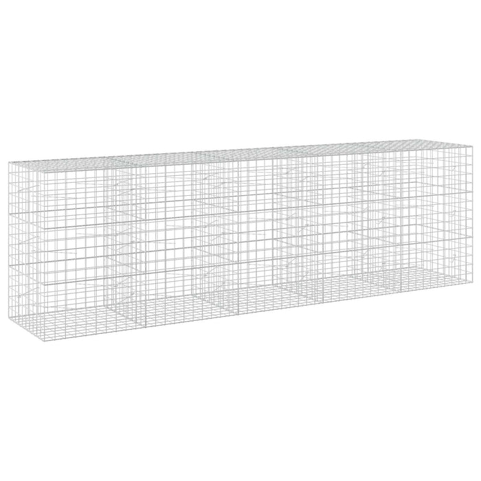 Gabion cu fir de 5 mm și plasă de 10x10 cm 500x100x150 cm WALTI
