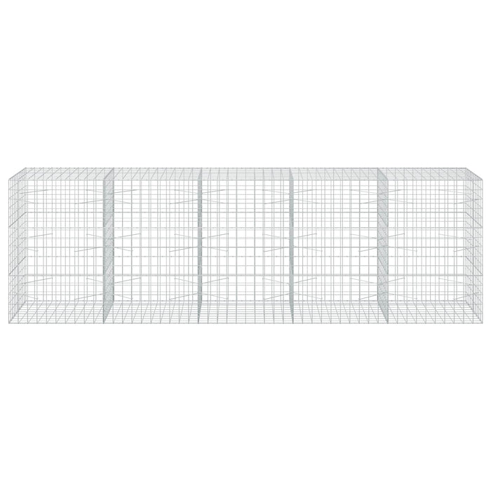 Gabion cu fir de 5 mm și plasă de 10x10 cm 500x100x150 cm WALTI