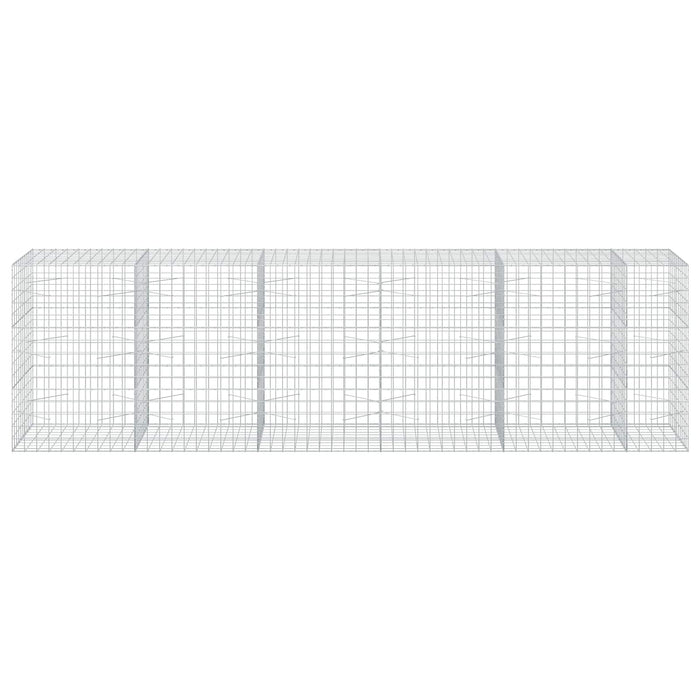 Gabion cu fir de 5 mm și plasă de 10x10 cm 550x100x150 cm WALTI