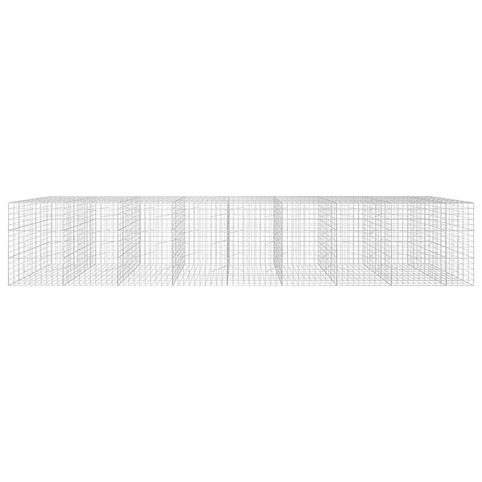 Gabion cu fir de 5 mm și plasă de 10x10 cm 850x100x150 cm WALTI