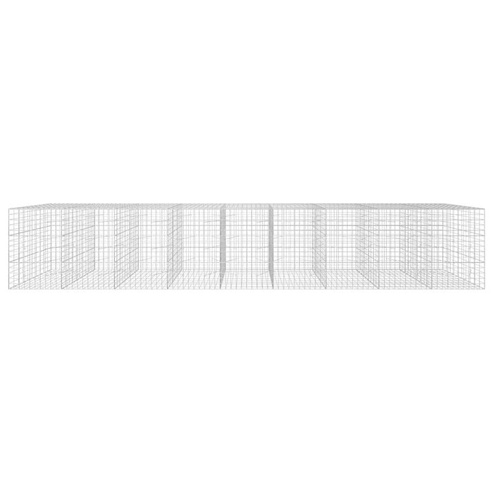 Gabion cu fir de 5 mm și plasă de 10x10 cm 900x100x150 cm WALTI