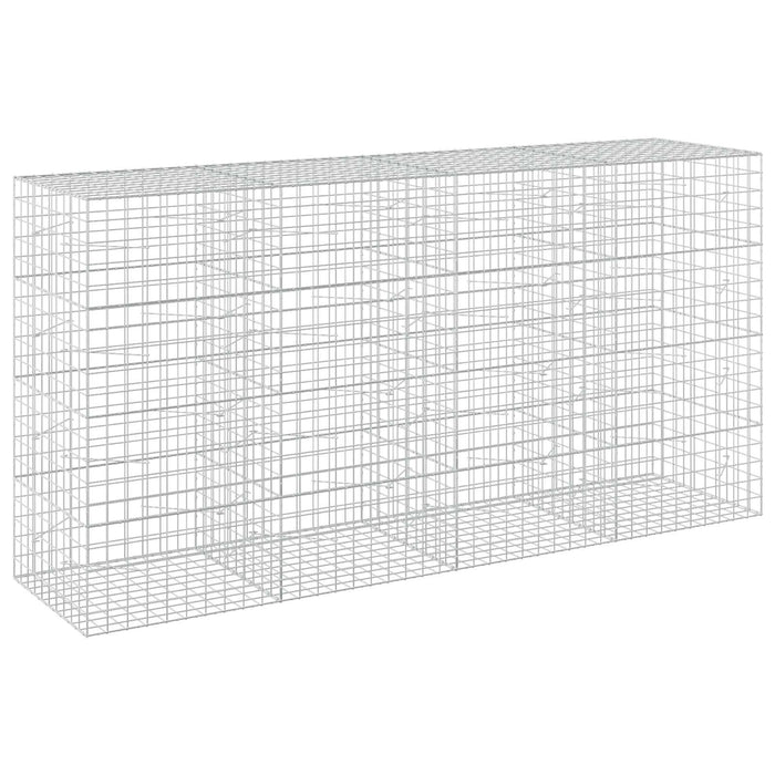 Gabion cu fir de 5 mm și plasă de 10x10 cm 400x100x200 cm WALTI