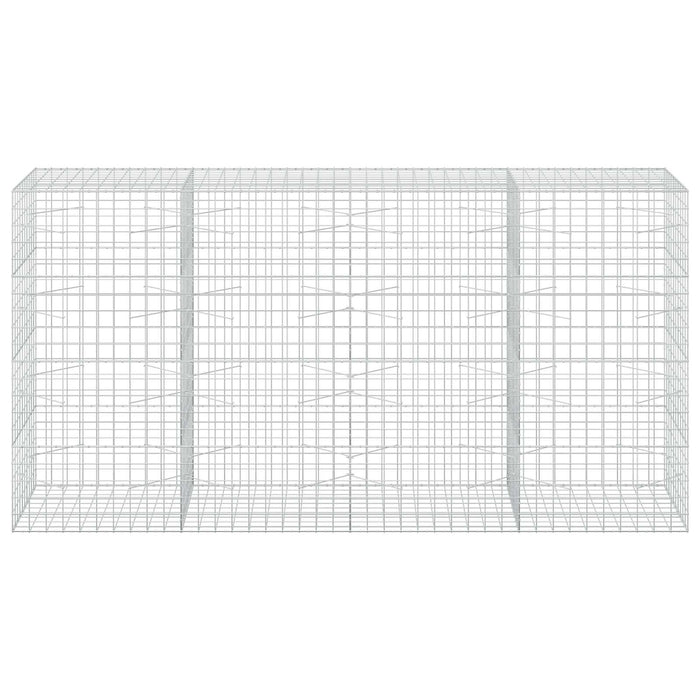 Gabion cu fir de 5 mm și plasă de 10x10 cm 400x100x200 cm WALTI