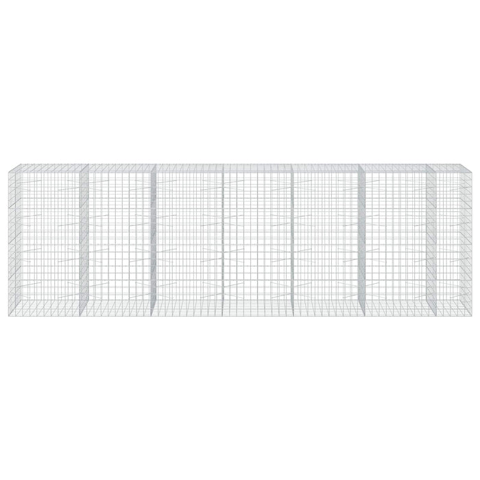 Gabion cu fir de 5 mm și plasă de 10x10 cm 650x100x200 cm WALTI