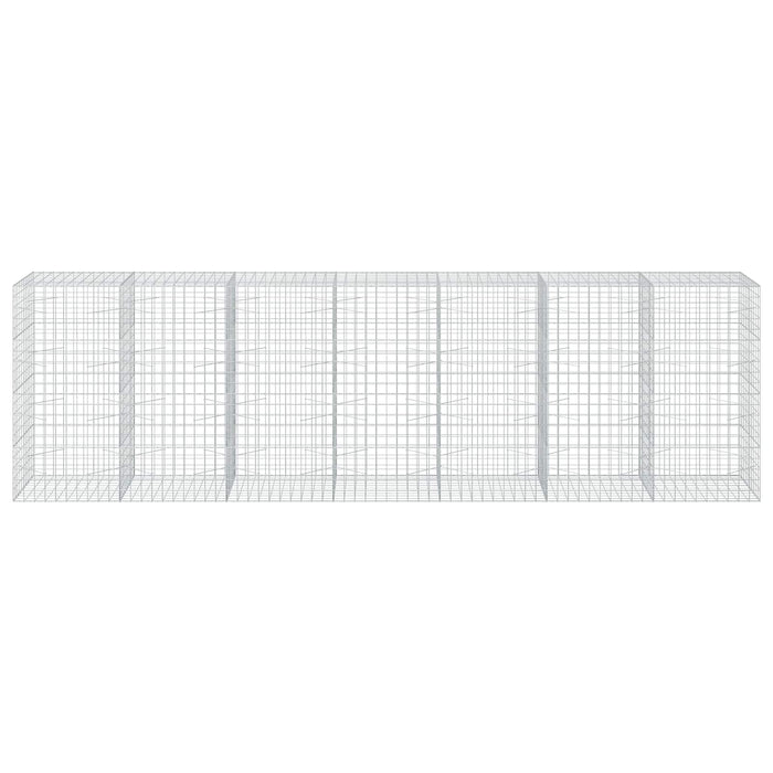 Gabion cu fir de 5 mm și plasă de 10x10 cm 700x100x200 cm WALTI