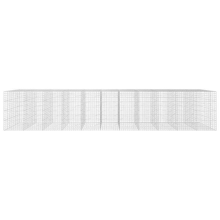Gabion cu fir de 5 mm și plasă de 10x10 cm 1100x100x200 cm WALTI