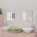 Oglinzi 8 buc. Argintiu 20,5 x 20,5 x 0,4 cm - WALTI WALTI