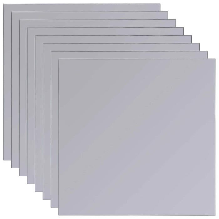 Oglinzi 8 buc. Argintiu 20,5 x 20,5 x 0,4 cm - WALTI WALTI