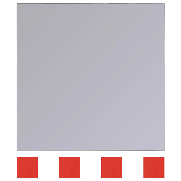 Oglinzi 8 buc. Argintiu 20,5 x 20,5 x 0,4 cm - WALTI WALTI