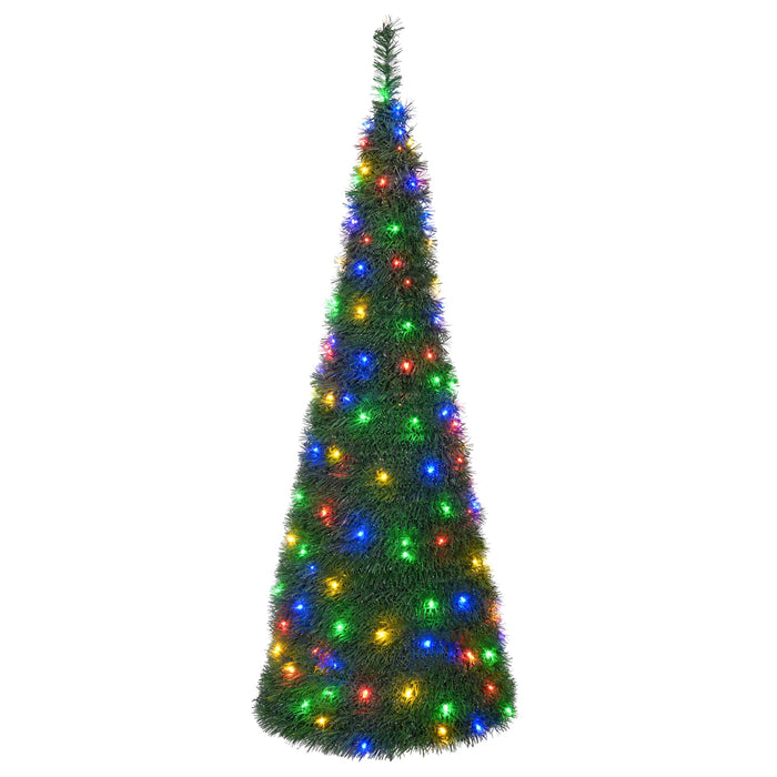 Brad de Crăciun pop up cu LED 150 cm 100 LED-uri PVC Verde - WALTI WALTI