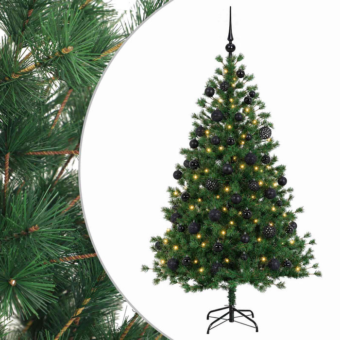 Brad de Crăciun artificial cu glob 150 cm 150 LED-uri Alb cald WALTI