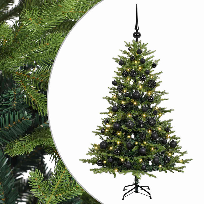 Brad de Crăciun artificial cu glob 120 cm 150 LED-uri Alb cald WALTI