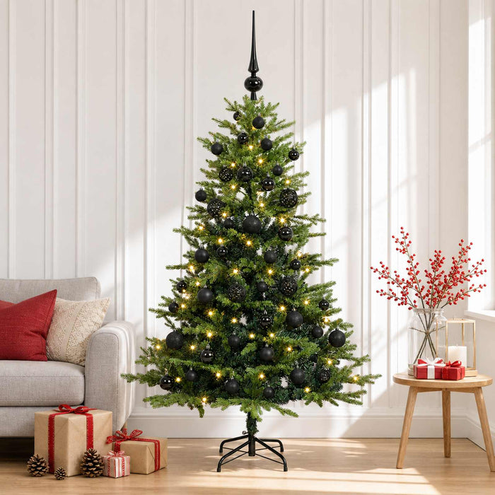 Brad de Crăciun artificial cu glob 120 cm 150 LED-uri Alb cald WALTI