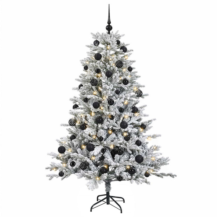 Brad de Crăciun artificial cu glob 150 cm 150 LED-uri Alb cald WALTI
