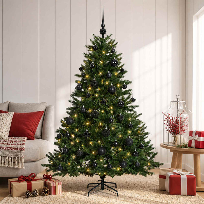 Brad de Crăciun artificial cu glob 150 cm 150 LED-uri Alb cald WALTI