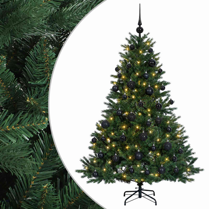Brad de Crăciun artificial cu glob 150 cm 150 LED-uri Alb cald WALTI