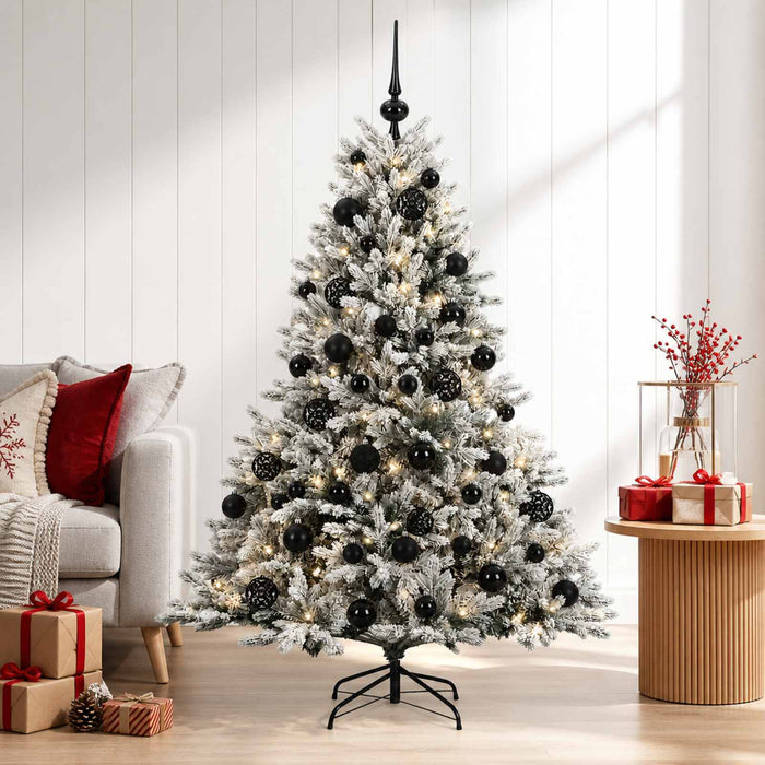 Brad de Crăciun artificial cu glob 120 cm 150 LED-uri Alb cald WALTI