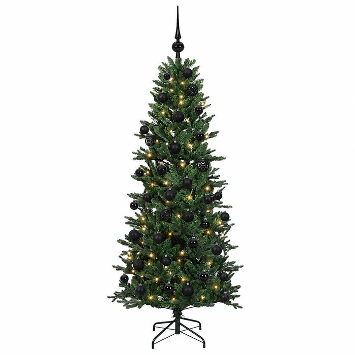 Brad de Crăciun artificial cu glob 120 cm 150 LED-uri Alb cald WALTI