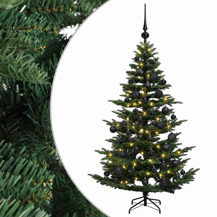 Brad de Crăciun artificial cu glob 120 cm 150 LED-uri Alb cald WALTI