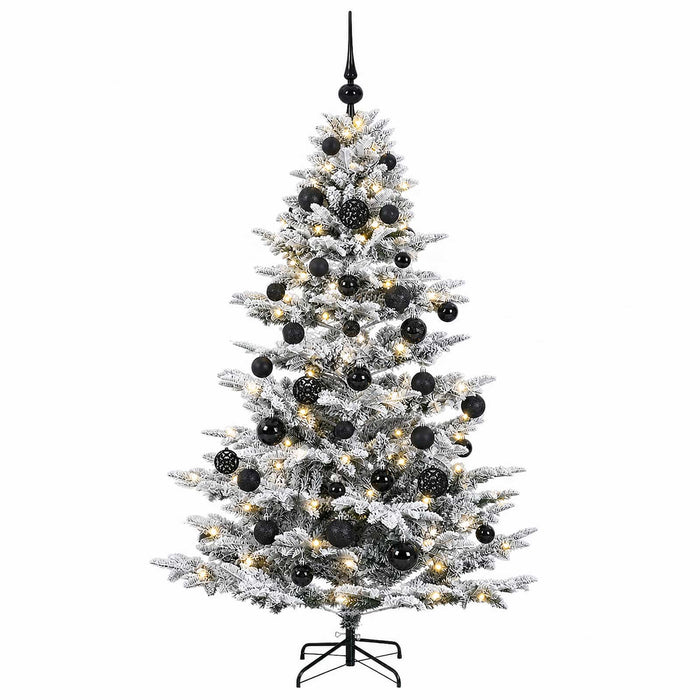 Brad de Crăciun artificial cu glob 150 cm 150 LED-uri Alb cald WALTI